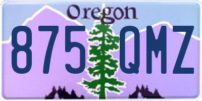 OR license plate 875QMZ