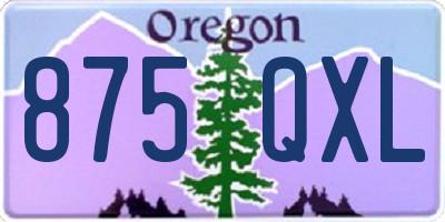 OR license plate 875QXL