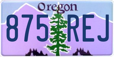 OR license plate 875REJ