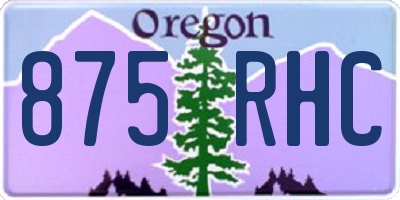 OR license plate 875RHC