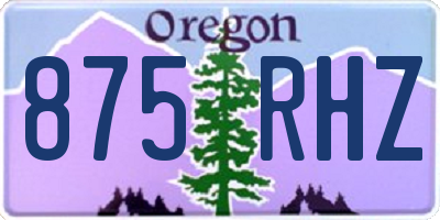 OR license plate 875RHZ