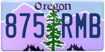 OR license plate 875RMB