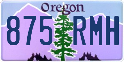 OR license plate 875RMH