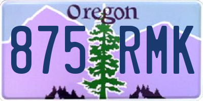 OR license plate 875RMK