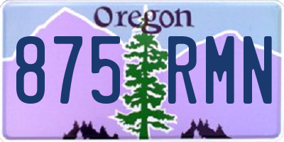 OR license plate 875RMN