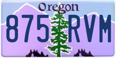 OR license plate 875RVM