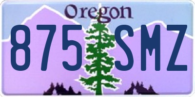 OR license plate 875SMZ