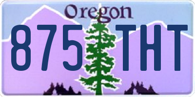 OR license plate 875THT