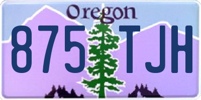 OR license plate 875TJH