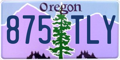 OR license plate 875TLY
