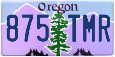 OR license plate 875TMR