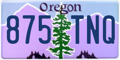 OR license plate 875TNQ