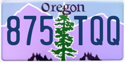 OR license plate 875TQQ
