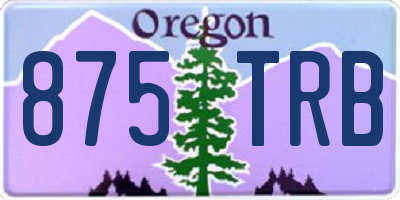 OR license plate 875TRB