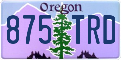 OR license plate 875TRD