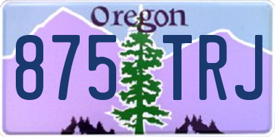 OR license plate 875TRJ