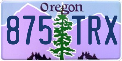 OR license plate 875TRX