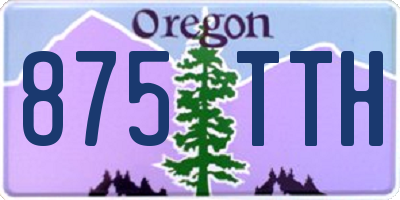 OR license plate 875TTH