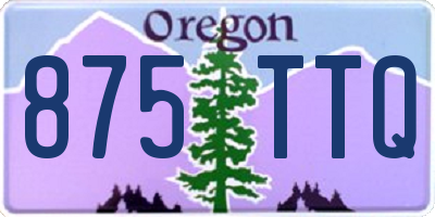 OR license plate 875TTQ