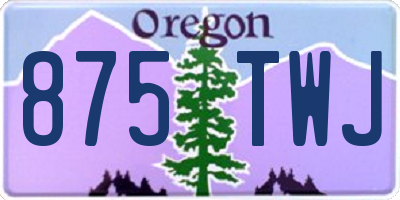 OR license plate 875TWJ