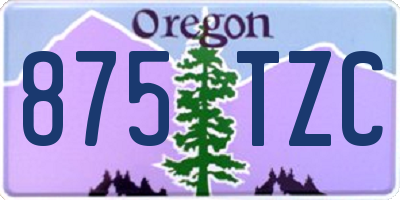 OR license plate 875TZC