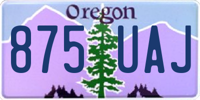 OR license plate 875UAJ