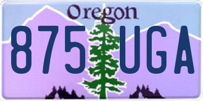 OR license plate 875UGA