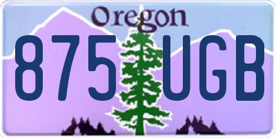 OR license plate 875UGB