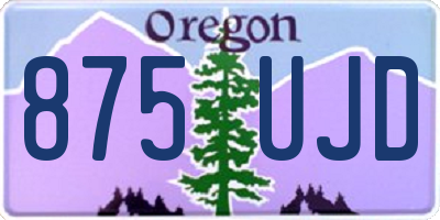 OR license plate 875UJD
