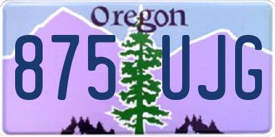 OR license plate 875UJG