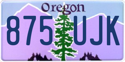 OR license plate 875UJK