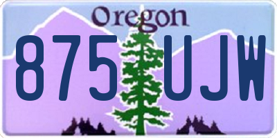 OR license plate 875UJW