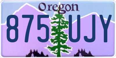 OR license plate 875UJY