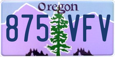 OR license plate 875VFV