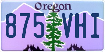 OR license plate 875VHI
