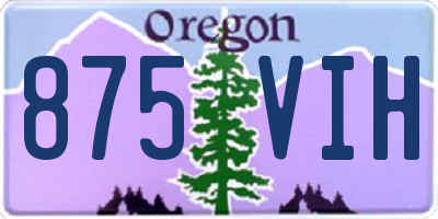 OR license plate 875VIH