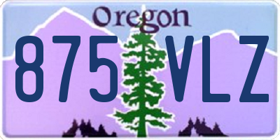 OR license plate 875VLZ
