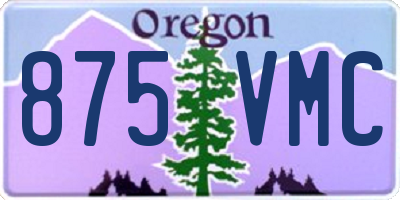 OR license plate 875VMC