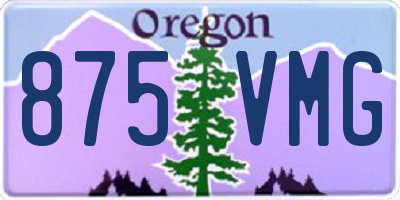 OR license plate 875VMG