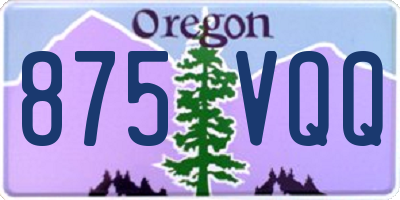 OR license plate 875VQQ