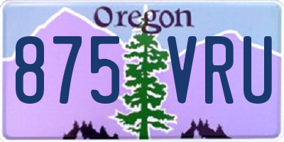 OR license plate 875VRU