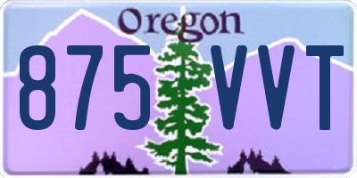 OR license plate 875VVT