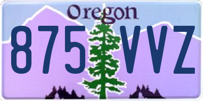 OR license plate 875VVZ