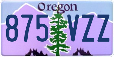 OR license plate 875VZZ