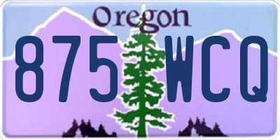 OR license plate 875WCQ