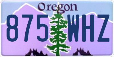 OR license plate 875WHZ