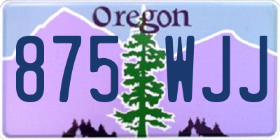 OR license plate 875WJJ