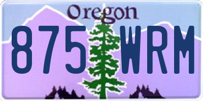OR license plate 875WRM