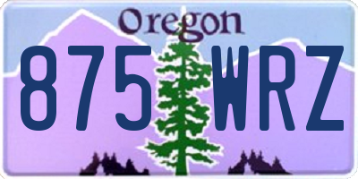 OR license plate 875WRZ