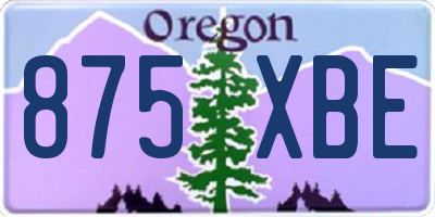 OR license plate 875XBE